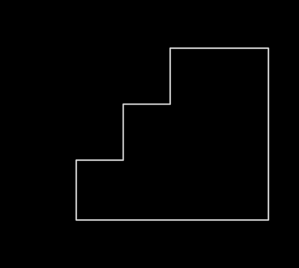 The winning 50 degree angle staircase.